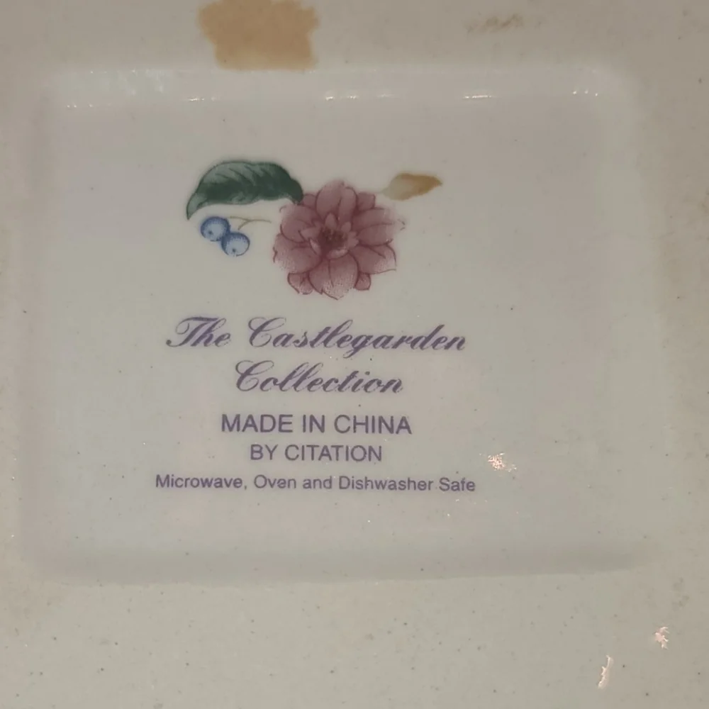 Floral Vintage 80's Bakeware dish